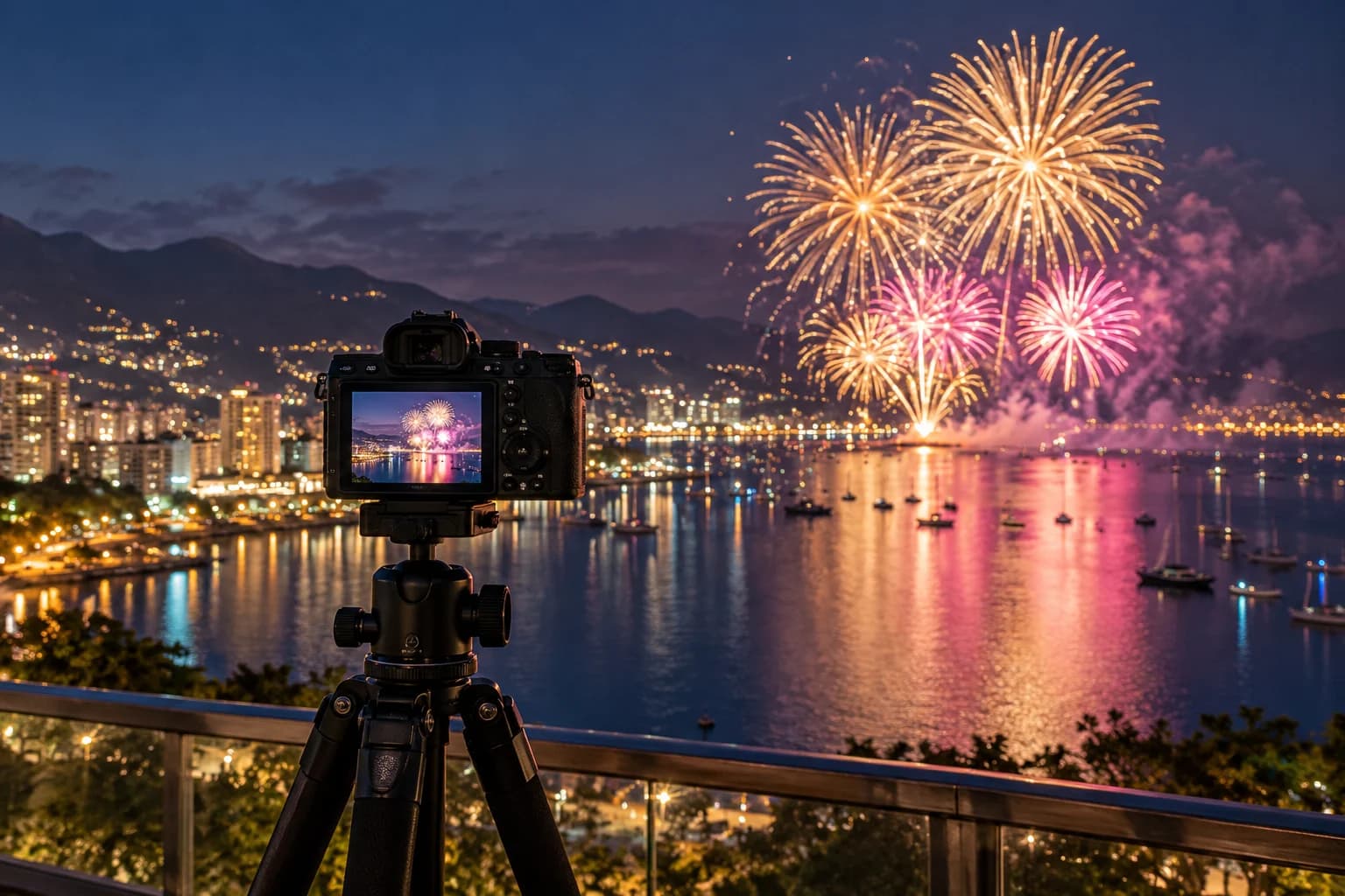 Cómo fotografiar fuegos artificiales: preparación y ajustes